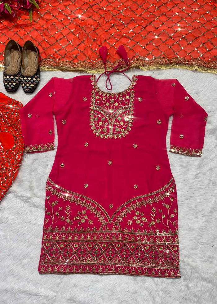 DRESS BOLLYWOOD SUIT PAKISTANI INDIAN WEDDING DHOTI TOP SALWAR KAMEEZ PARTYWEAR